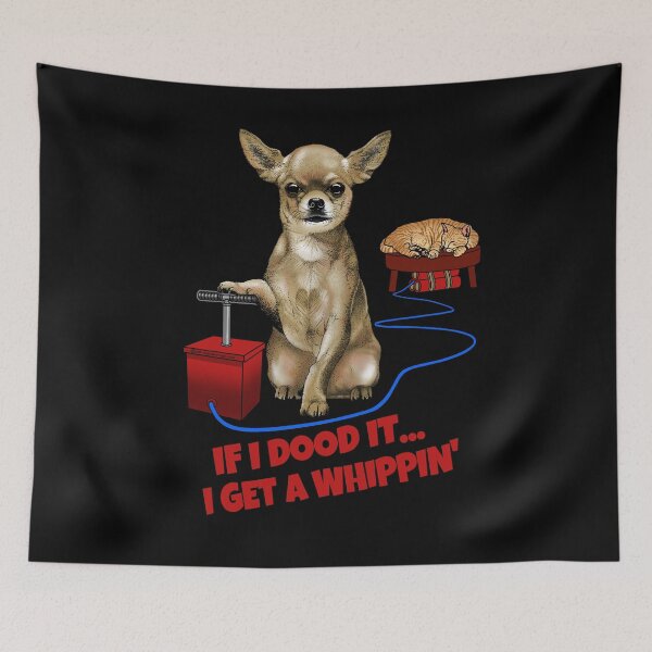 Item preview, Funny Chihuahua Dog Threatening To Blow Up Cat   designed and sold by thet-shirtman.