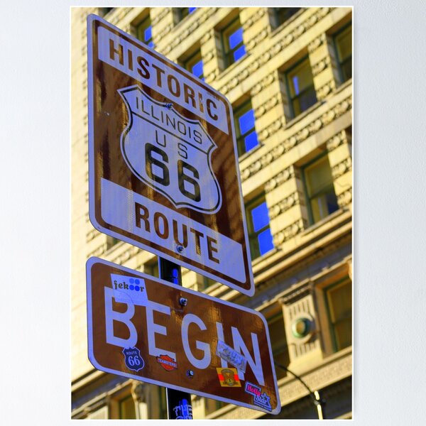 Item preview, Historic Route 66 begins designed and sold by CliveHarris.
