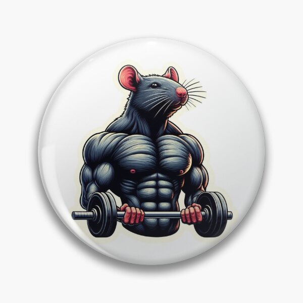 Item preview, gym rat designed and sold by PaulaDigitalArt.