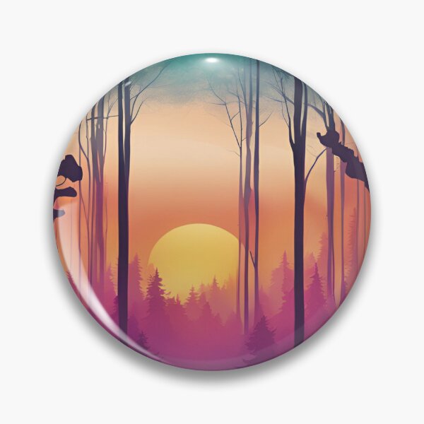 Item preview, Fiery Sunbeam in the Forest designed and sold by LoveLoop Studio.
