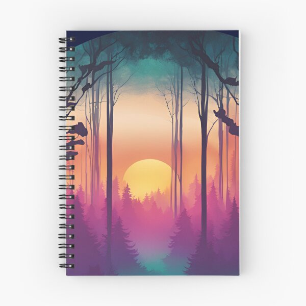 Item preview, Fiery Sunbeam in the Forest designed and sold by LoveLoop Studio.