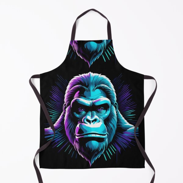 Item preview, Arte digital de orangután de neón vibrante: primate majestuoso en colores brillantes designed and sold by creativaimages.