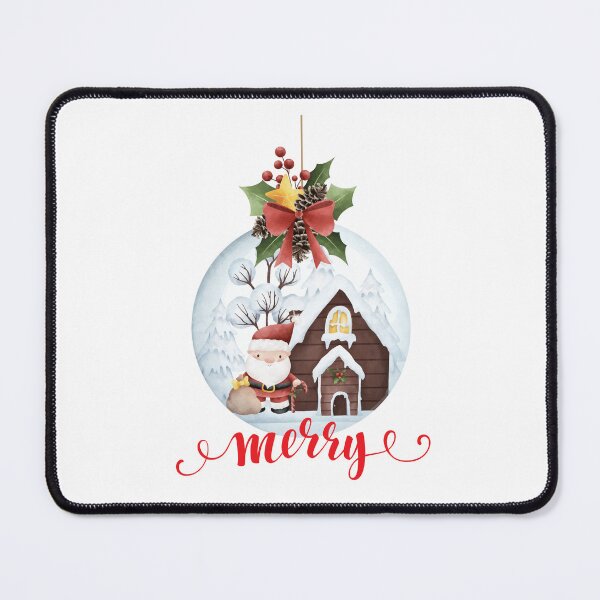 Item preview, Santa's Cozy Cottage in a Christmas Ornament designed and sold by muitee.