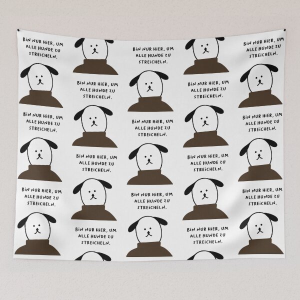 Item preview, Bin nur hier, um alle Hunde zu streicheln. | Handwritten-style Font designed and sold by RM-Journey.