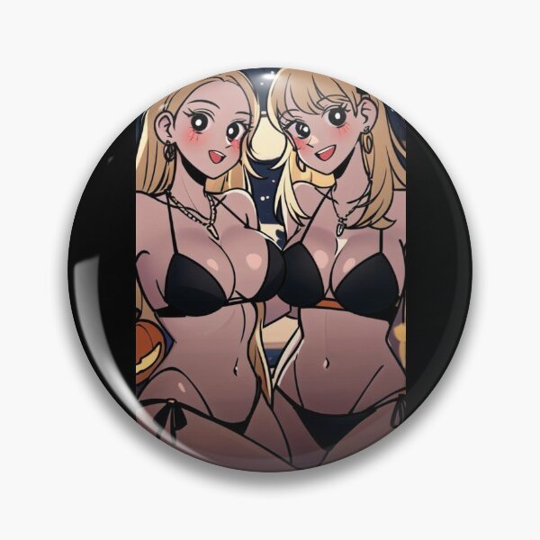 Item preview, Black Heart Bikini Twins designed and sold by KillerCrafts.