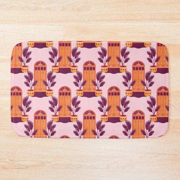 Item preview, Moroccan Door - pink and orange designed and sold by Home Cyn Home.