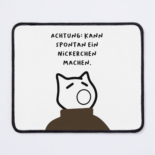 Artikelvorschau, Achtung: Kann spontan ein Nickerchen machen. | Schriftart im handschriftlichen Stil entworfen und verkauft von RM-Journey.