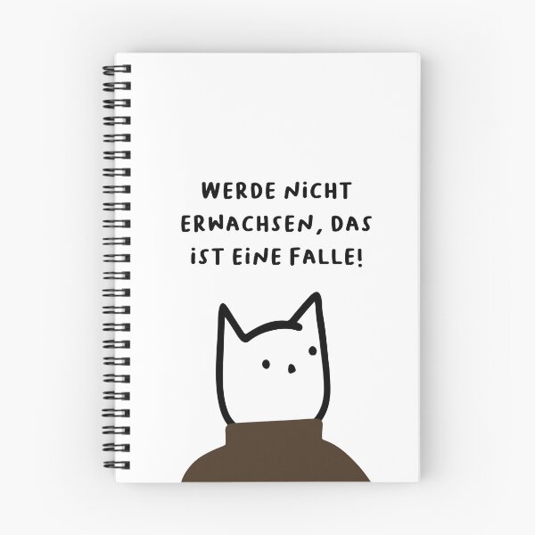 Item preview, Werde nicht erwachsen, das ist eine Falle! | Handwritten-style Font designed and sold by RM-Journey.
