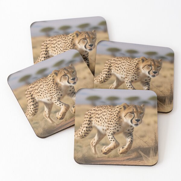 Item preview, cheetah sprinting across the plain designed and sold by pmah26.