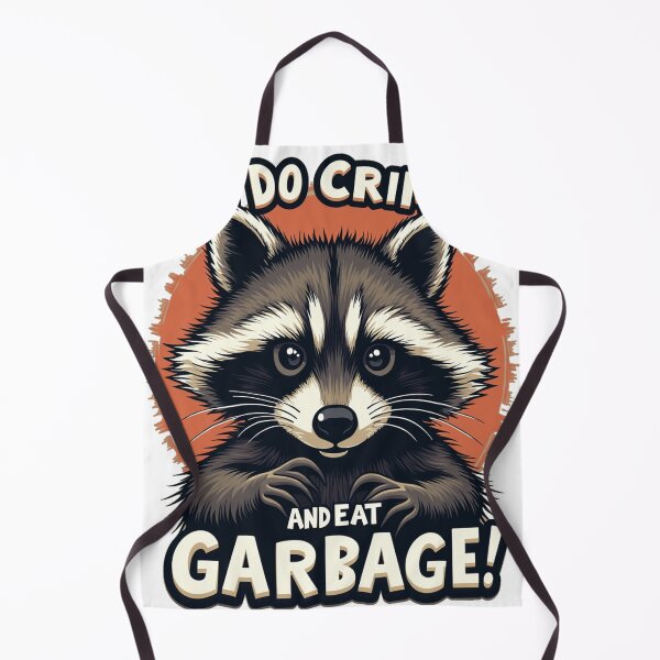 Item preview, Let's Do Crimes and Eat Garbage! Funny Raccoon Design designed and sold by FunnyFarmDesign.