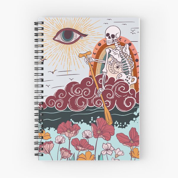Item preview, Skeleton Riding Cloud The Audacity Tarot Card designed and sold by RadiantFoxTees.