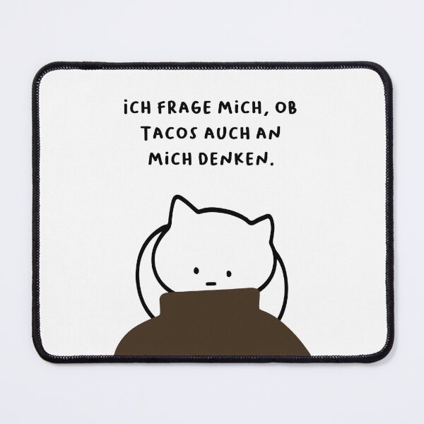 Item preview, Ich frage mich, ob Tacos auch an mich denken. | Handwritten-style Font designed and sold by RM-Journey.