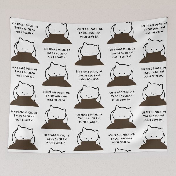 Item preview, Ich frage mich, ob Tacos auch an mich denken. | Handwritten-style Font designed and sold by RM-Journey.