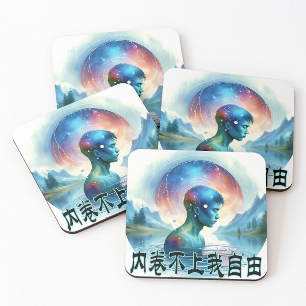 Item preview, Unbothered by the rat race, I’m free (内卷不上我自由) [1] designed and sold by Black Sands Art.