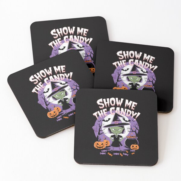 Item preview, Show Me The Candy Funny Halloween Witch Design designed and sold by CoolCrazyQuirky.