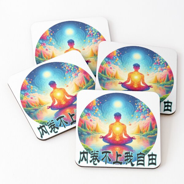 Item preview, Unbothered by the rat race, I’m free (内卷不上我自由) [4] designed and sold by Black Sands Art.