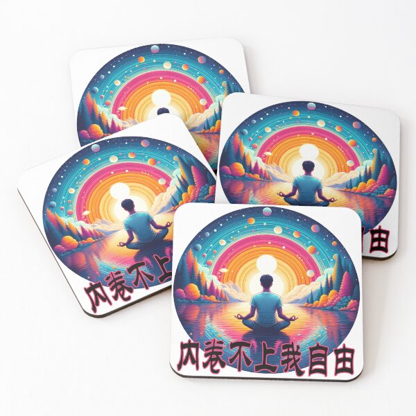 Item preview, Unbothered by the rat race, I’m free (内卷不上我自由) [5] designed and sold by Black Sands Art.