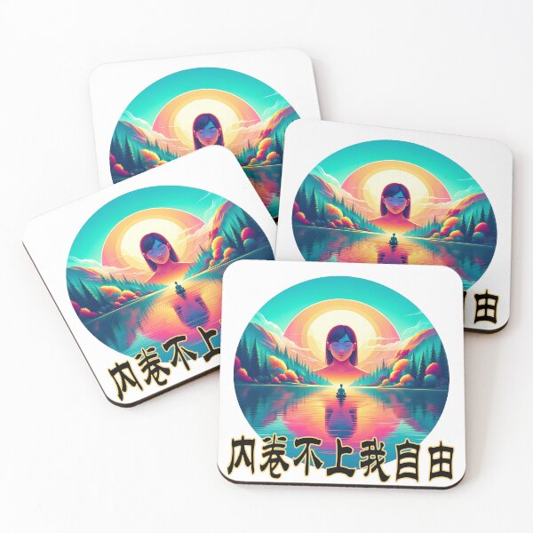 Item preview, Unbothered by the rat race, I’m free (内卷不上我自由) [7] designed and sold by Black Sands Art.