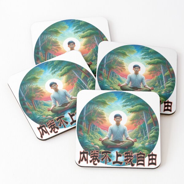 Item preview, Unbothered by the rat race, I’m free (内卷不上我自由) [9] designed and sold by Black Sands Art.