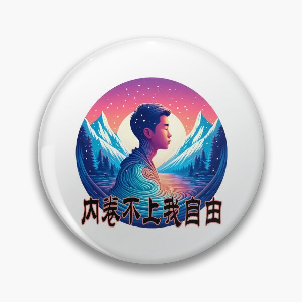 Item preview, Unbothered by the rat race, I’m free (内卷不上我自由) [11] designed and sold by Black Sands Art.