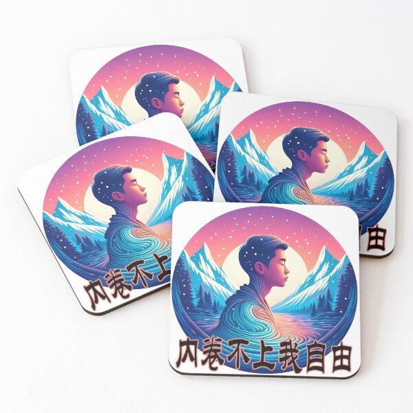 Item preview, Unbothered by the rat race, I’m free (内卷不上我自由) [11] designed and sold by Black Sands Art.