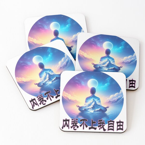 Item preview, Unbothered by the rat race, I’m free (内卷不上我自由) [12] designed and sold by Black Sands Art.