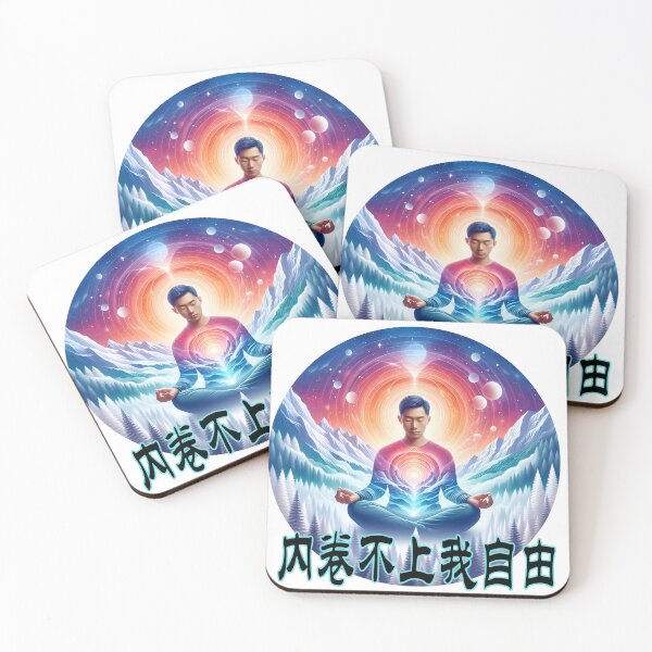 Item preview, Unbothered by the rat race, I’m free (内卷不上我自由) [14] designed and sold by Black Sands Art.