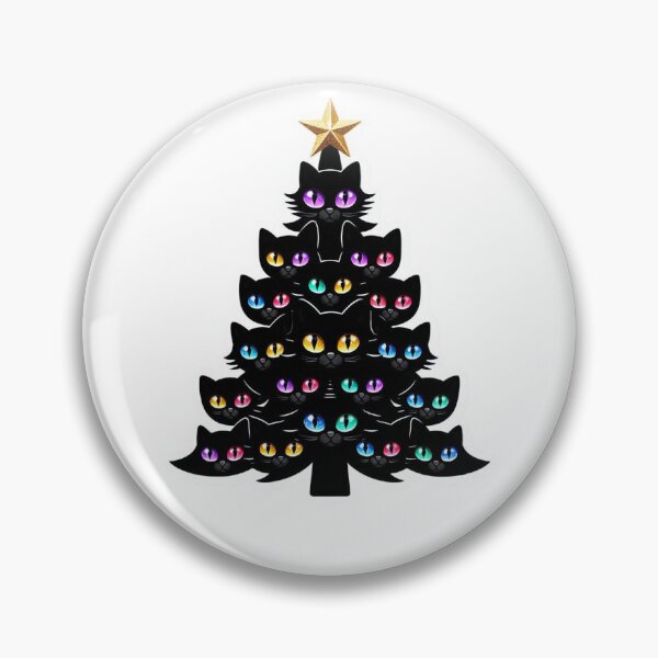 Item preview, Cats and Christmas tree designed and sold by PaulaDigitalArt.