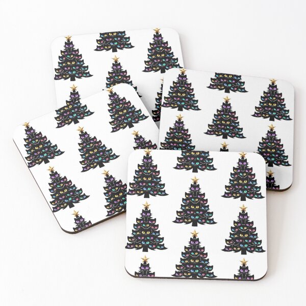 Item preview, Cats and Christmas tree designed and sold by PaulaDigitalArt.