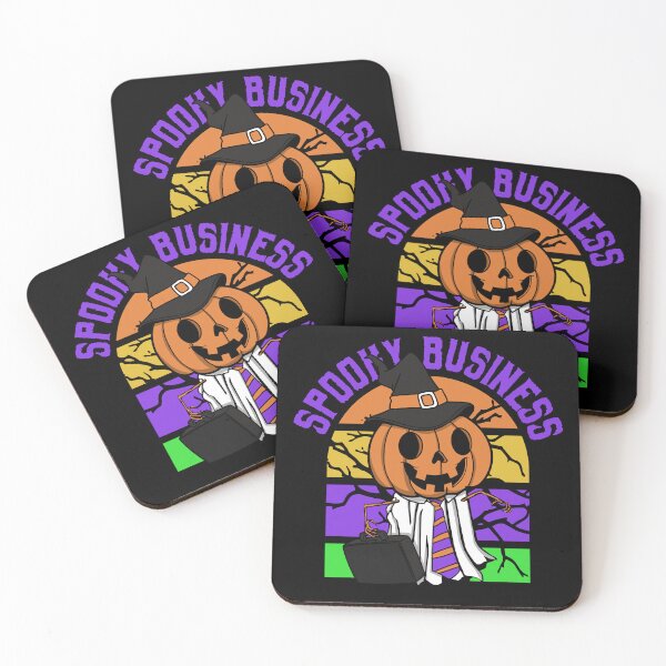Item preview, Retro Sunset Funny Pumpkin Ghost Spooky Business Boosheet Boo Happy Halloween Spooky designed and sold by BBBLClo.