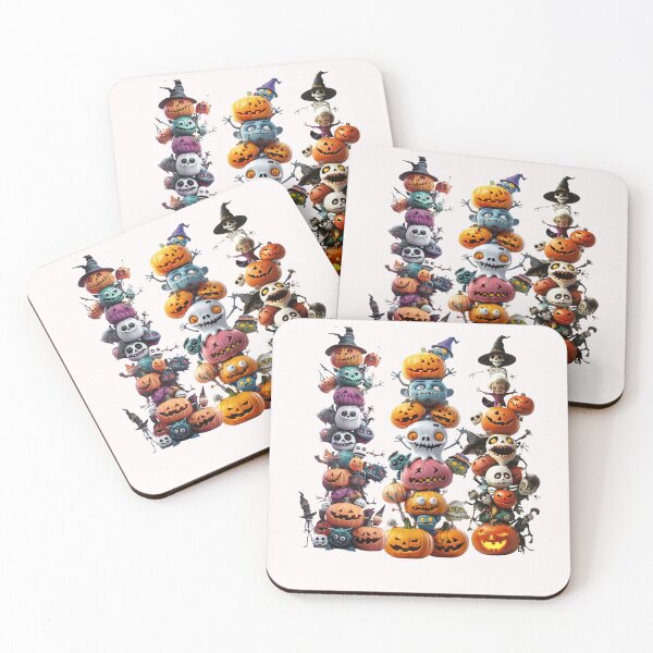 Item preview, Copy ofStacked with Spookiness: A Tower of Pumpkins and Ghouls Get Pay, Get Free, Get Money, Get It! designed and sold by DigitalArtByNow.