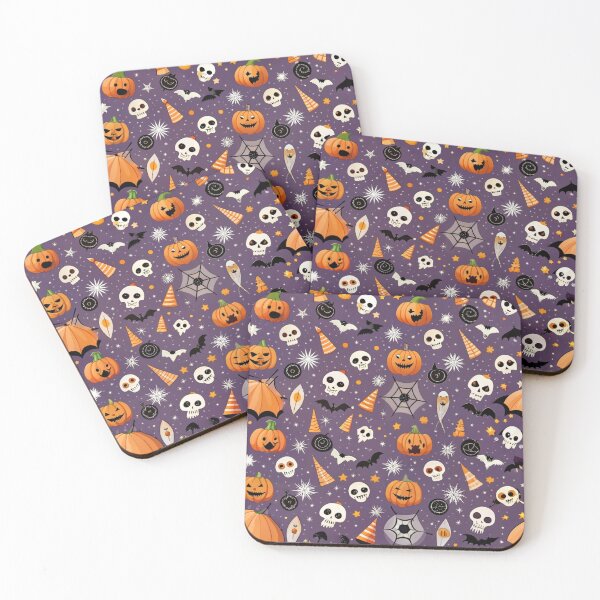 Item preview, Purple Spooky Season Halloween Pattern designed and sold by Sol-threads.