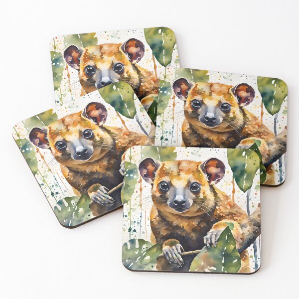 Item preview, Kinkajou (Costa Rica) - World Wildlife Watercolour-style designed and sold by Country-Artist.