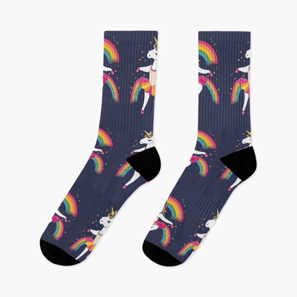 Item preview, Ballerina dancing rainbow unicorn  designed and sold by All-About-Life.