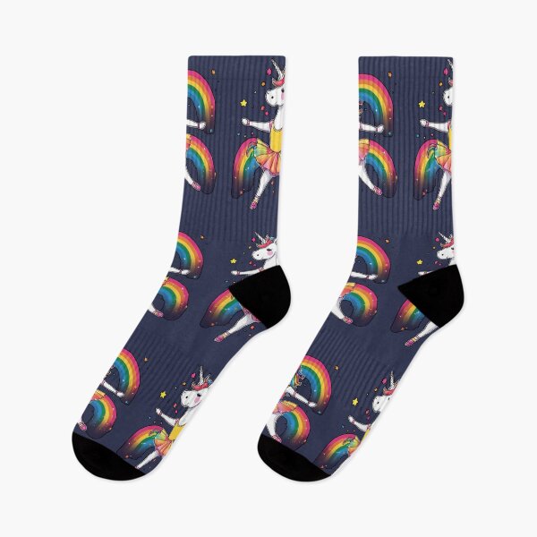 Item preview, Ballerina dancing rainbow unicorn  designed and sold by All-About-Life.