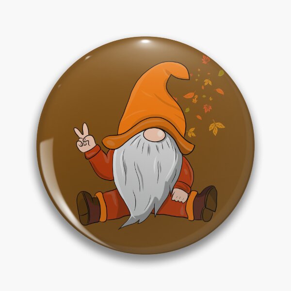Item preview, Cute Fall Gnome with Fall Leafs designed and sold by CoolCrap-.