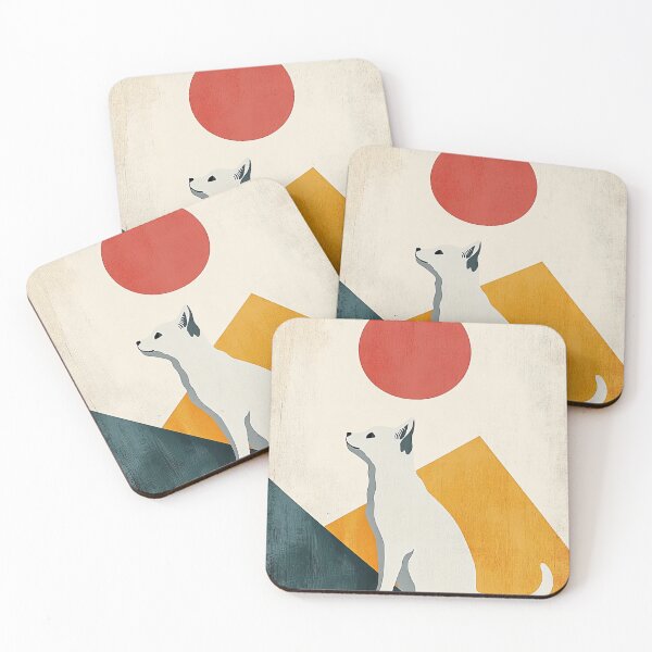 Item preview, Minimalist Dog Illustration with Geometric Shapes designed and sold by buppha2402.