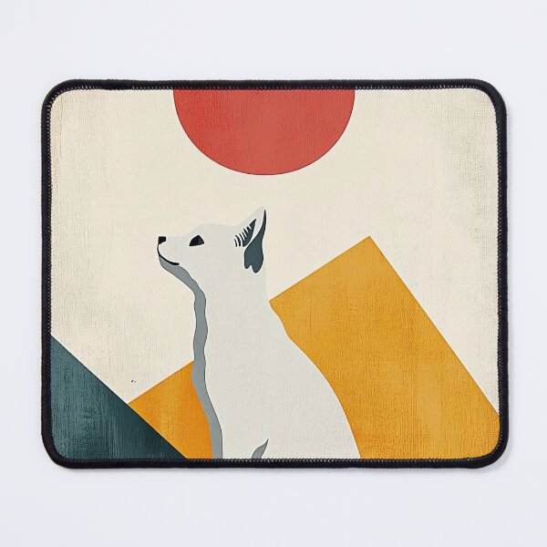 Item preview, Minimalist Dog Illustration with Geometric Shapes designed and sold by buppha2402.