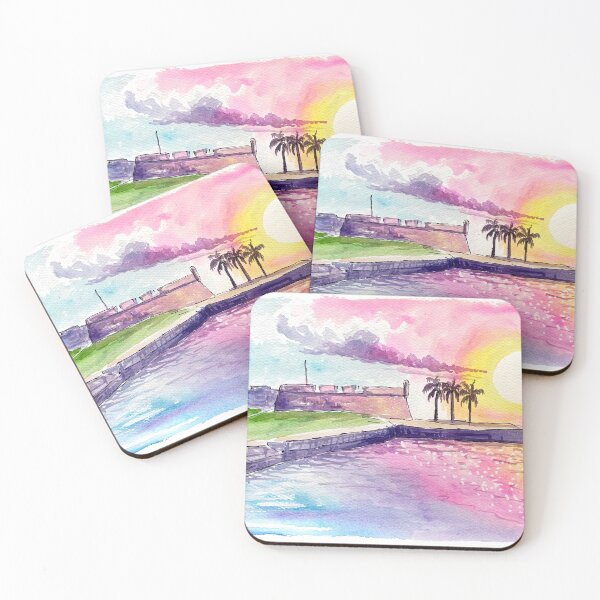 Item preview, Historic Spanish Fort in St Augustine Florida at Sunset designed and sold by artshop77.