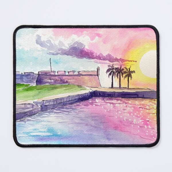 Item preview, Historic Spanish Fort in St Augustine Florida at Sunset designed and sold by artshop77.