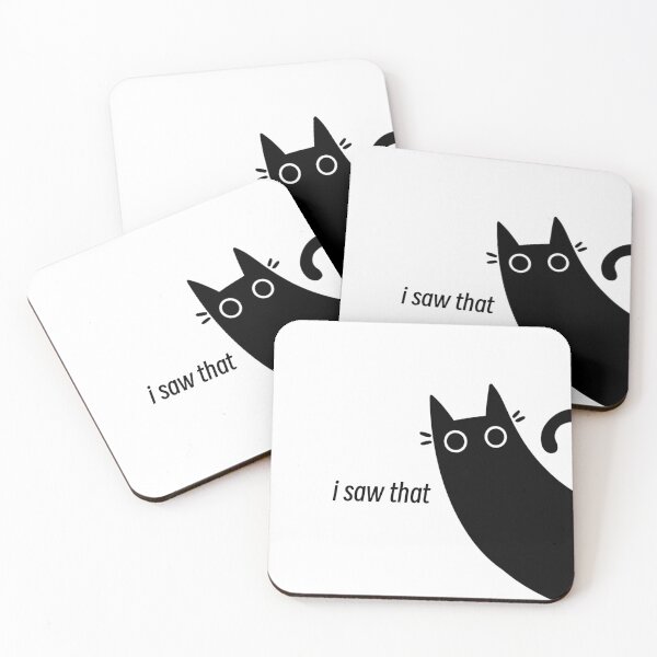 Item preview, i saw that - black cat designed and sold by Solena Joy.