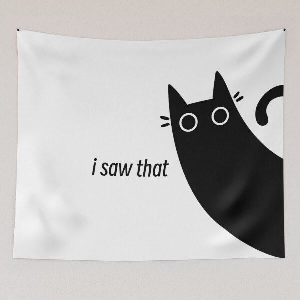 Item preview, i saw that - black cat designed and sold by Solena Joy.