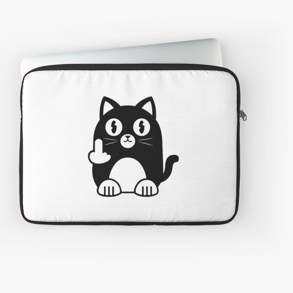 Item preview, Black Cat Middle Finger designed and sold by brandingpro.