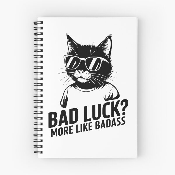 Item preview, Cool Black Cat Badass Cat Design - Bad Luck? More Like Badass! designed and sold by BNCH44.