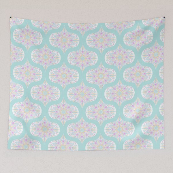 Item preview, Pastel Rainbow Ice Cream Sundae Retro Ogee Mandala designed and sold by Triplicate Limited.