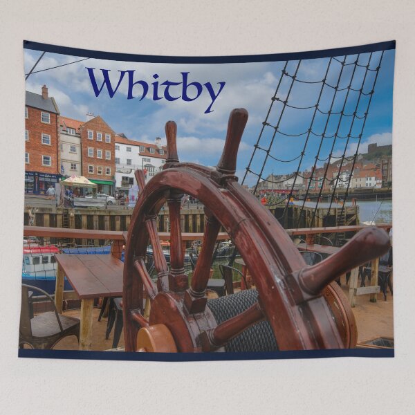 Item preview, At The Helm of Whitby Harbour designed and sold by Alisonchambers2.