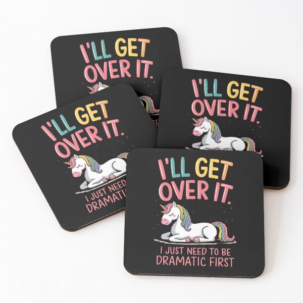 Item preview, Unicorn Dramatic Funny Quote Rainbow Cute Whimsical Design designed and sold by janastefa.