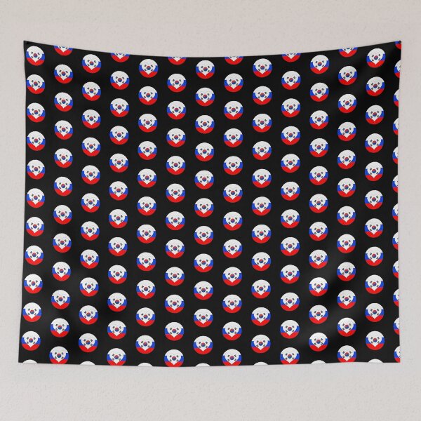 Item preview, South Korea Russia heart football designed and sold by mtsdesign.