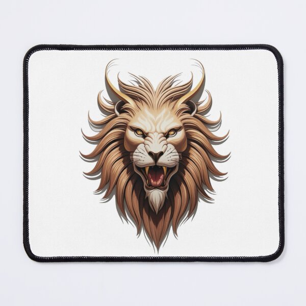 Item preview, A lion with its mouth open and teeth bared designed and sold by PWDigitalArt.