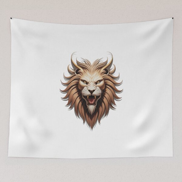 Item preview, A lion with its mouth open and teeth bared designed and sold by PWDigitalArt.